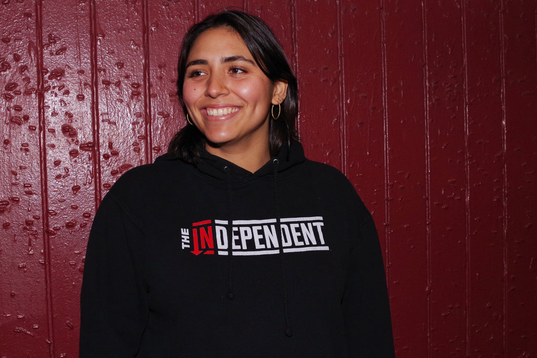 The Independent - Black Pullover Hoodie, classic logo